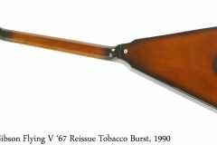 Gibson Flying V '67 Reissue Tobacco Burst, 1990 Full Rear View