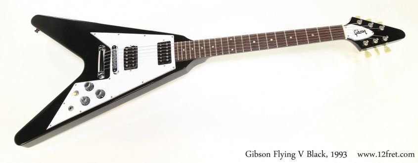 Gibson Flying V Black, 1993   Full Front View