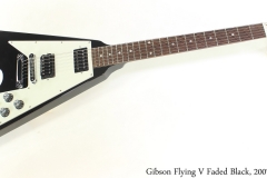 Gibson Flying V Faded Black, 2007 Full Front View