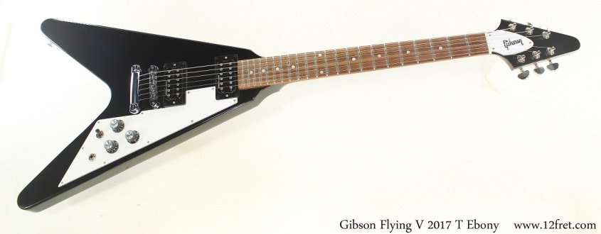Gibson Flying V 2017 T Ebony Full Front View