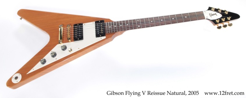 Gibson Flying V Reissue Natural, 2005 Full Front View