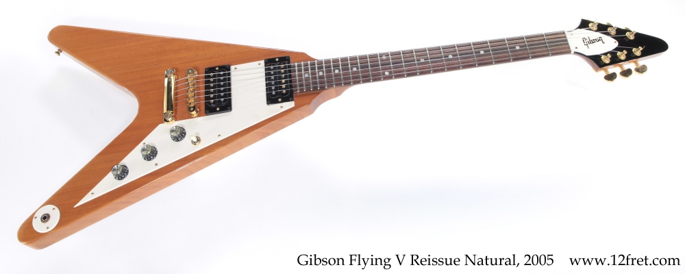 Gibson Flying V Reissue Natural, 2005 Full Front View