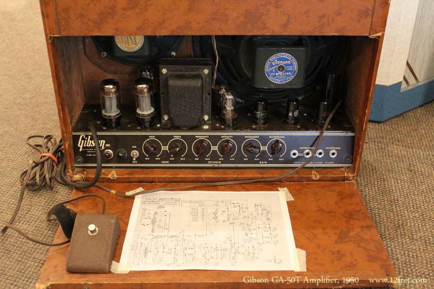Gibson GA-50T Amplifier, 1950 Back View