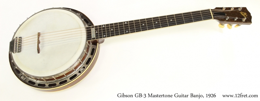 Gibson GB-3 Mastertone Guitar Banjo, 1926  Full Front View