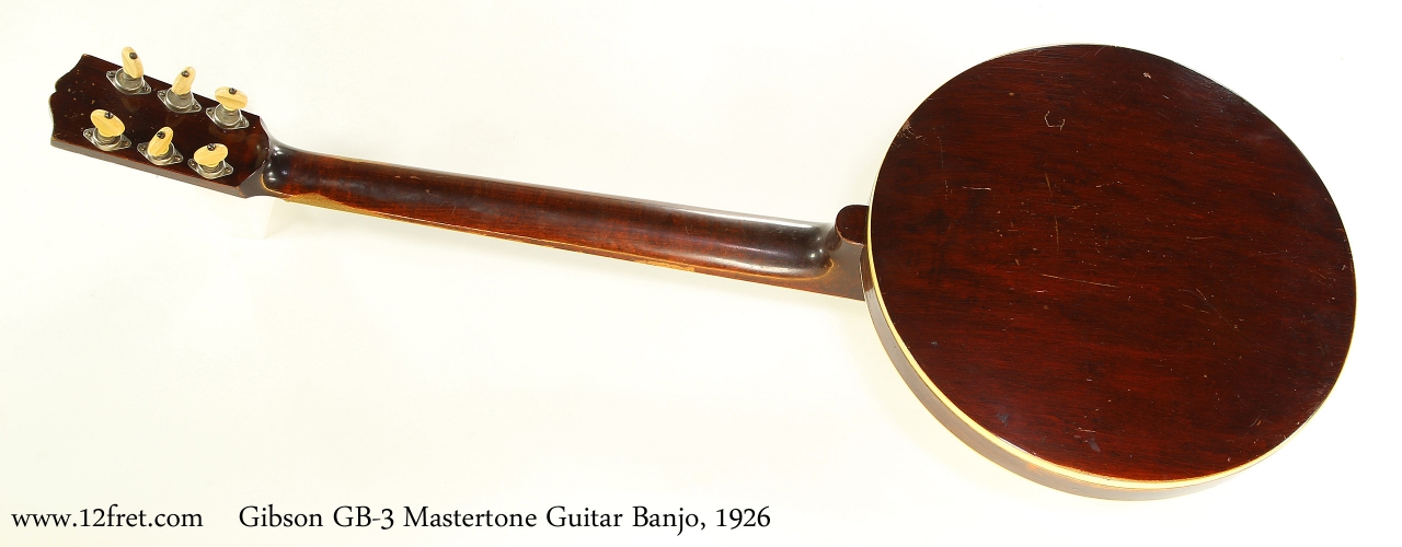 Gibson GB-3 Mastertone Guitar Banjo, 1926  Full Rear View