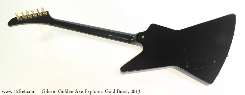 Gibson Golden Axe Explorer, Gold Burst, 2013 Full Rear View