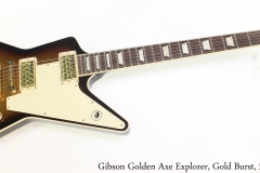 Gibson Golden Axe Explorer, Gold Burst, 2013 Full Front View