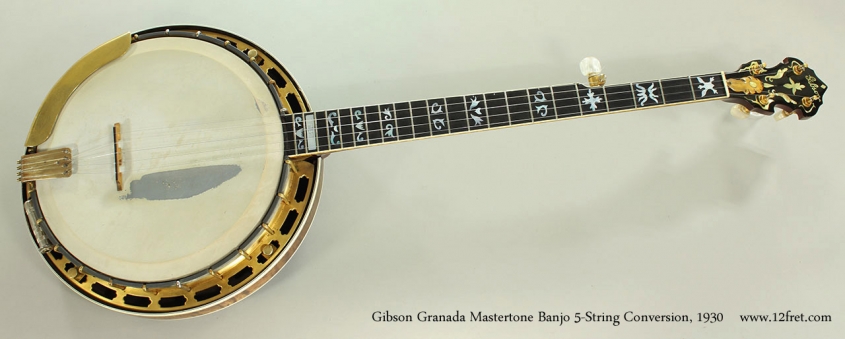 Gibson Granada Mastertone Banjo 5-String Conversion, 1930 Full Front View