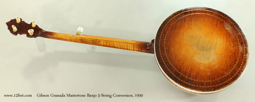 Gibson Granada Mastertone Banjo 5-String Conversion, 1930 Full Rear View