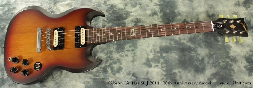 Gibson Guitars SGJ 2014 120th Anniversary full front view