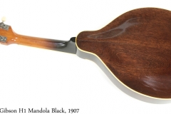 Gibson H1 Mandola Black, 1907 Full Rear View