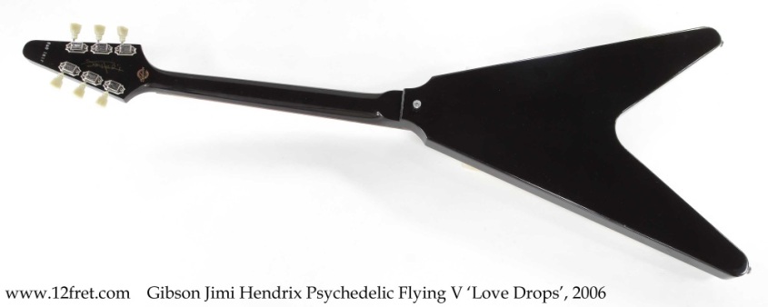 Gibson Jimi Hendrix Psychedelic Flying V 'Love Drops', 2006 Full Rear View