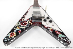 Gibson Jimi Hendrix Psychedelic Flying V 'Love Drops', 2006 'Love Drops' Tail View