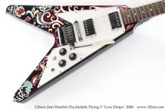 Gibson Jimi Hendrix Psychedelic Flying V 'Love Drops', 2006 Top View