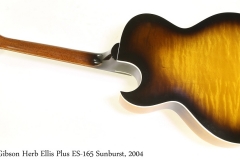 Gibson Herb Ellis Plus ES-165 Sunburst, 2004 Full Rear View