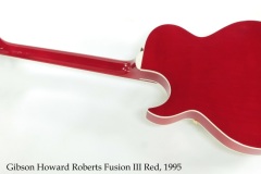 Gibson Howard Roberts Fusion III Red, 1995 Full Rear View