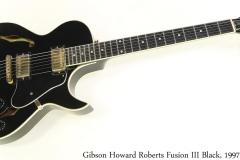 Gibson Howard Roberts Fusion III Black, 1997 Full Front View