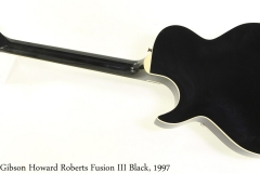 Gibson Howard Roberts Fusion III Black, 1997 Full Rear View