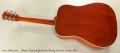 Gibson Hummingbird Steel String Acoustic Guitar, 2010 Full Rear View