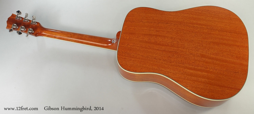 Gibson Hummingbird, 2014 Full Rear View