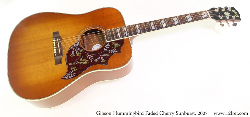 Gibson Hummingbird Faded Cherry Sunburst, 2007 Full Front View