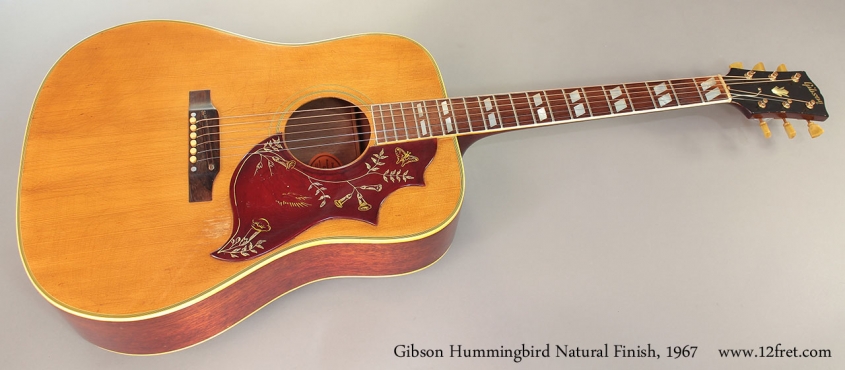 Gibson Hummingbird Natural Finish, 1967 Full Front View