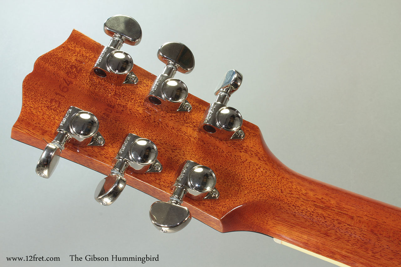 The Gibson Hummingbird Head Rear