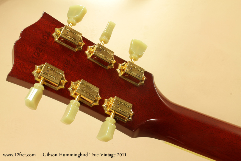 Gibson Hummingbird True Vintage 2011 head rear