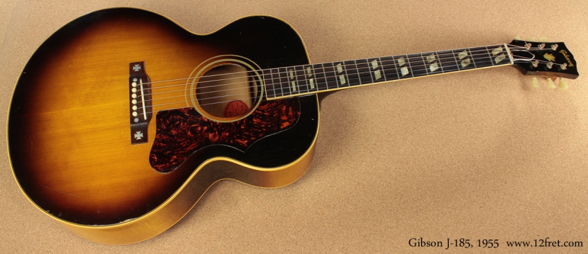 Gibson J-185 Sunburst 1955 full front view