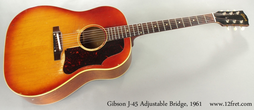 Gibson J-45 Adjustable Bridge 1961 full front view