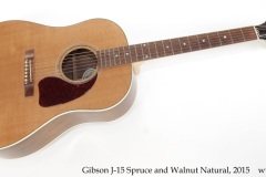 Gibson J-15 Spruce and Walnut Natural, 2015 Full Front View