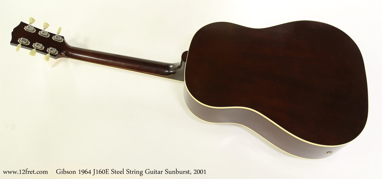 Gibson 1964 J160E Steel String Guitar Sunburst, 2001 | www.12fret.com