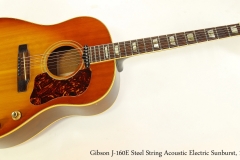 Gibson J-160E Steel String Acoustic Electric Sunburst, 1966   Full Front View