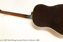 Gibson J-160E Steel String Acoustic Electric Sunburst, 1966   Full Rear View