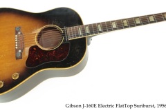 Gibson J-160E Electric FlatTop Sunburst, 1956 Full Front View