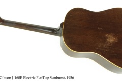 Gibson J-160E Electric FlatTop Sunburst, 1956 Full Rear View