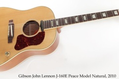 Gibson John Lennon J-160E Peace Model Natural, 2010 Full Front View