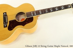 Gibson J185 12 String Guitar Maple Natural, 2001 Full Front View