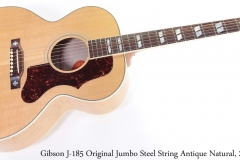 Gibson J-185 Original Jumbo Steel String Antique Natural, 2005 Full Front View