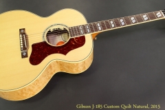 Gibson J-185 Custom Quilt Natural, 2015 Full Front View