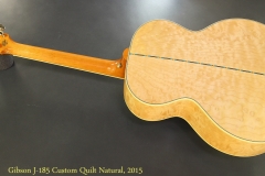 Gibson J-185 Custom Quilt Natural, 2015 Full Rear View