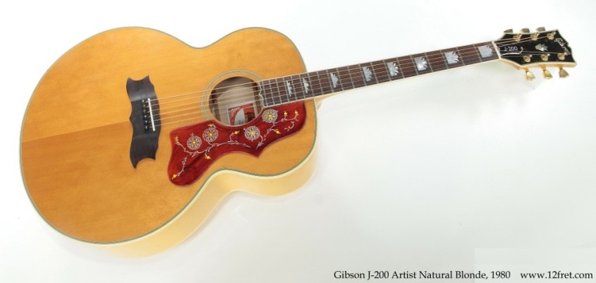Gibson J-200 Artist Natural Blonde, 1980 Full Front View