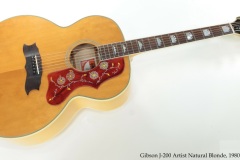 Gibson J-200 Artist Natural Blonde, 1980 Full Front View