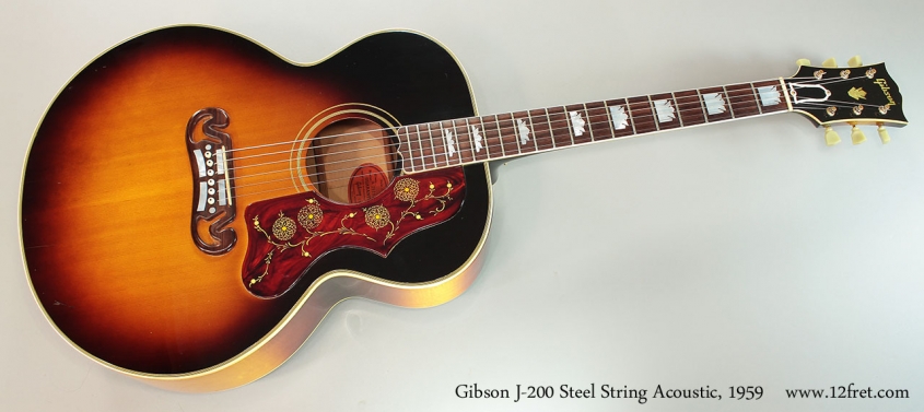 Gibson J-200 Steel String Acoustic, 1959 Full Front View