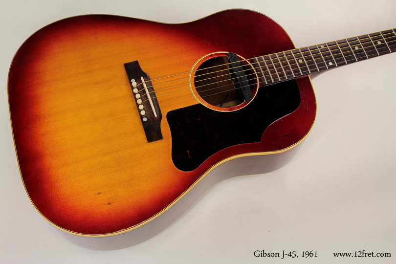 Gibson J-45 Cherryburst 1961 top