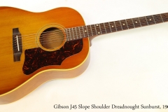 Gibson J45 Slope Shoulder Dreadnought Sunburst, 1963 Full Front View