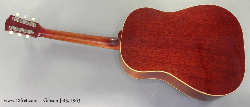 Gibson J-45 1963 full rear view