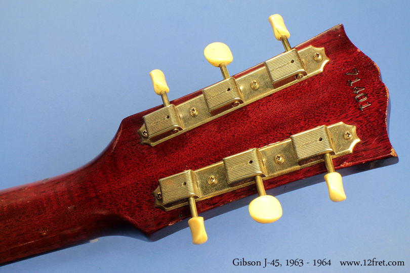 Gibson J-45 1963 - 1964 cons head rear