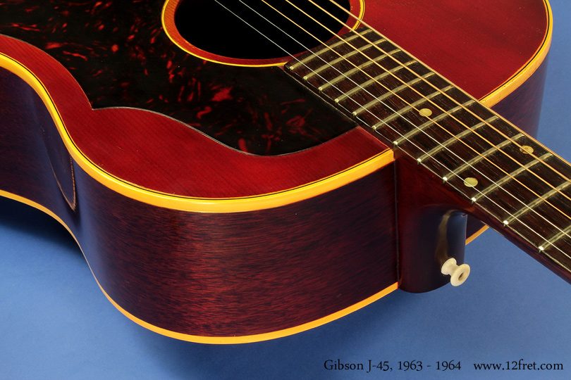 Gibson J-45 1963 - 1964 cons top detail