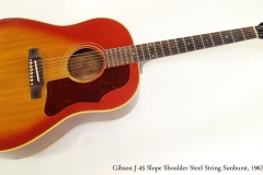 Gibson J-45 Slope Shoulder Steel String Sunburst, 1967   Full Front View